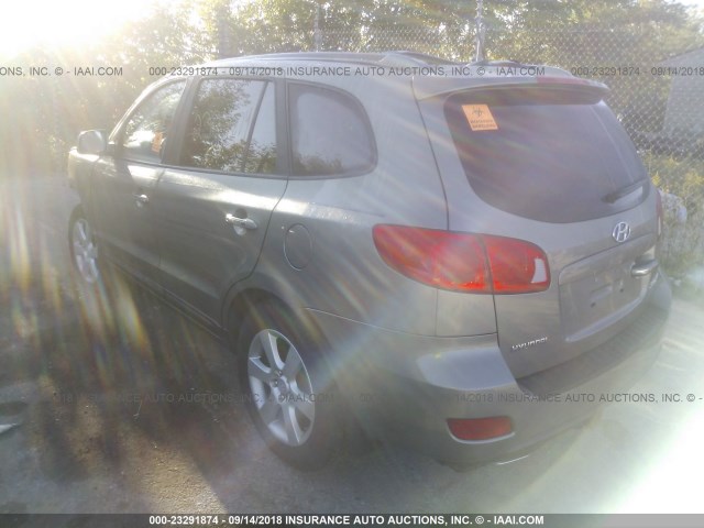 5NMSH13E19H254098 - 2009 HYUNDAI SANTA FE SE/LIMITED GRAY photo 3