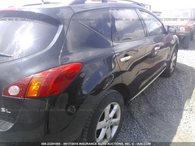 JN8AZ18UX9W005096 - 2009 NISSAN MURANO S/SL BLACK photo 4