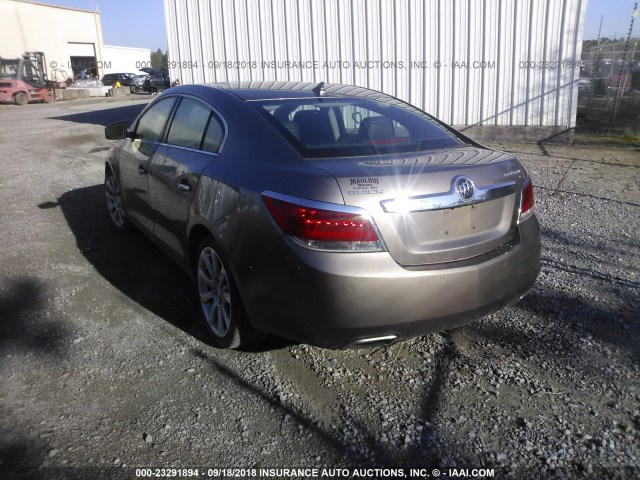 1G4GE5GV8AF200858 - 2010 BUICK LACROSSE CXS BROWN photo 3