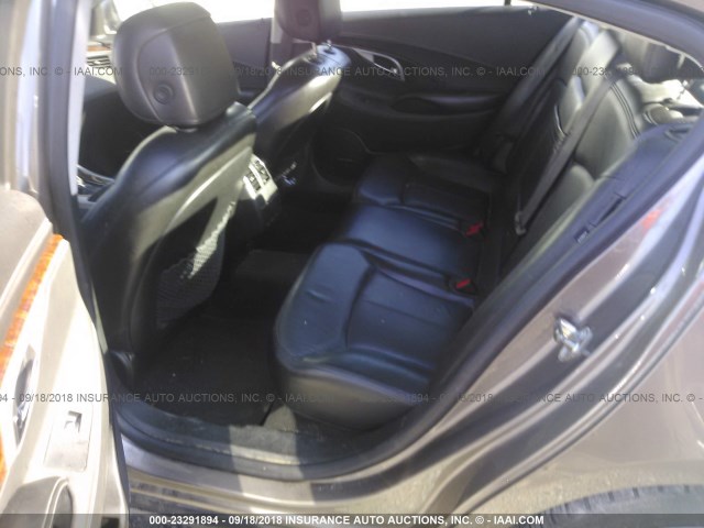 1G4GE5GV8AF200858 - 2010 BUICK LACROSSE CXS BROWN photo 8