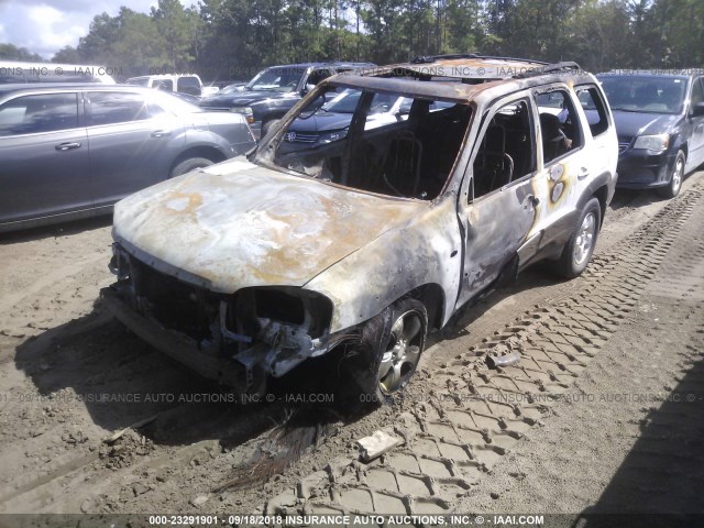 4F2YU09102KM65971 - 2002 MAZDA TRIBUTE LX/ES WHITE photo 2