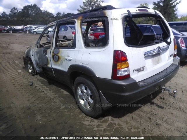 4F2YU09102KM65971 - 2002 MAZDA TRIBUTE LX/ES WHITE photo 3