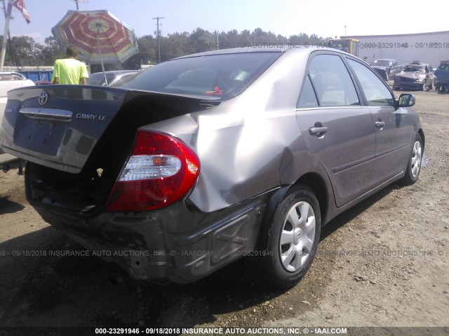 4T1BE32K12U524842 - 2002 TOYOTA CAMRY LE/XLE/SE Күміс фото 4