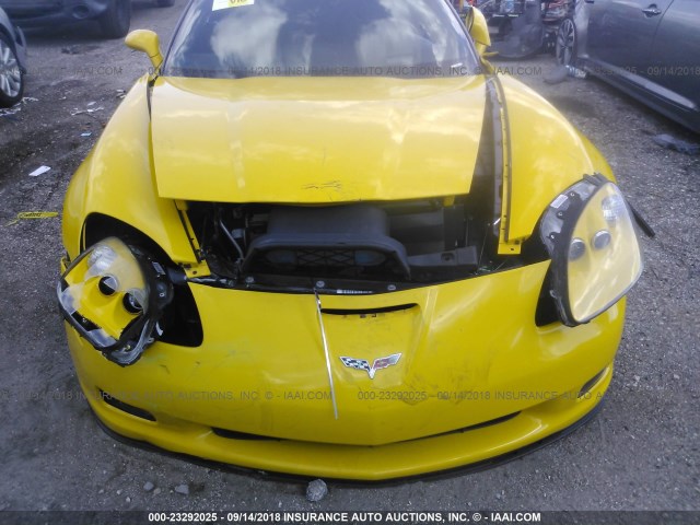 1G1YW2DW2C5108955 - 2012 CHEVROLET CORVETTE GRAND SPORT YELLOW photo 6