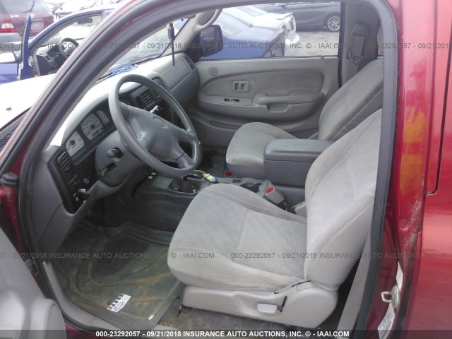 5TEHN72NX1Z877960 - 2001 TOYOTA TACOMA DOUBLE CAB 红色 照片 5