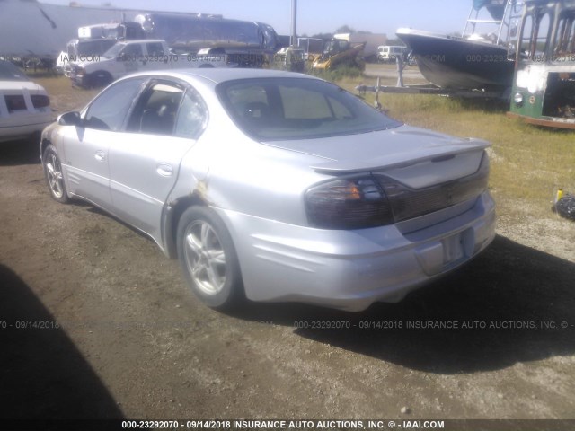 1G2HY54K124121284 - 2002 PONTIAC BONNEVILLE SLE SILVER photo 3