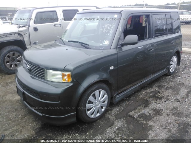 JTLKT324154022983 - 2005 TOYOTA SCION XB GREEN photo 2