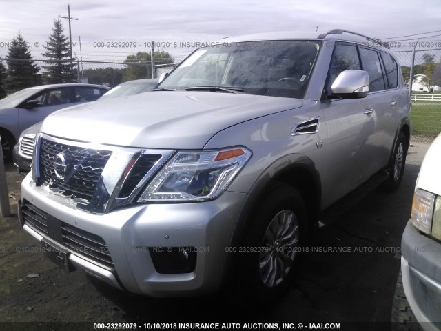 JN8AY2NC7JX502030 - 2018 NISSAN ARMADA SV/SL/PLATINUM SILVER photo 2