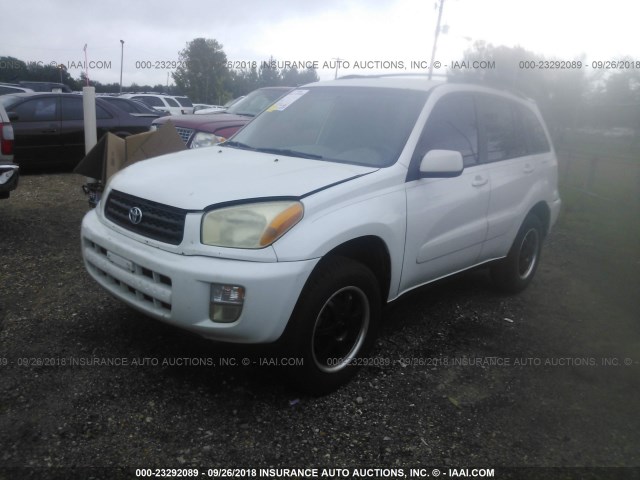 JTEGH20V120050693 - 2002 TOYOTA RAV4 WHITE photo 2