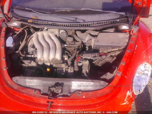 3VWBK31C04M417597 - 2004 VOLKSWAGEN NEW BEETLE GL 橙色 照片 10