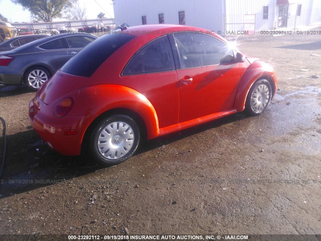 3VWBK31C04M417597 - 2004 VOLKSWAGEN NEW BEETLE GL 橙色 照片 4