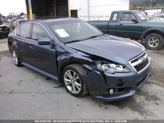 4S3BMBD61E3006175 - 2014 SUBARU LEGACY 2.5I PREMIUM BLUE photo 1