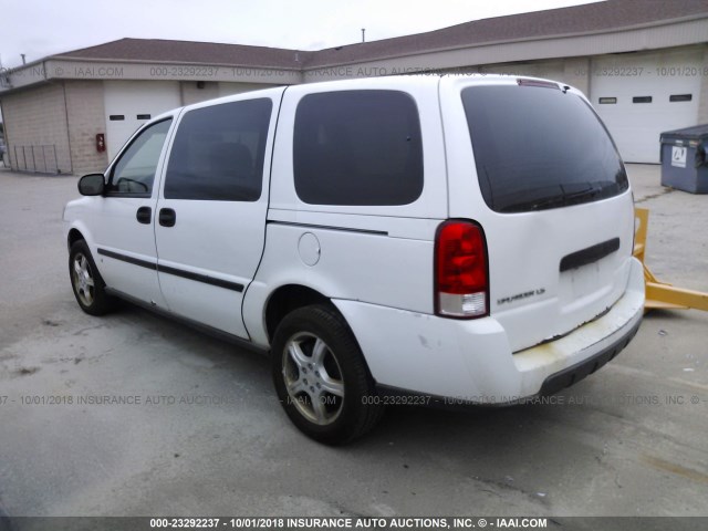 1GNDV23157D216195 - 2007 CHEVROLET UPLANDER LS WHITE photo 3