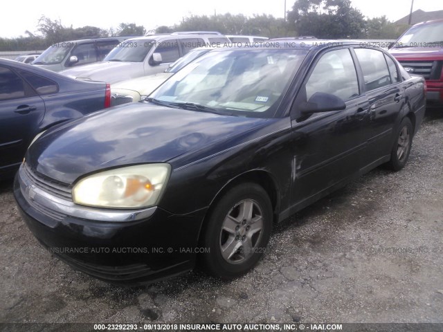 1G1ZT54885F106124 - 2005 CHEVROLET MALIBU LS შავი ფოტო 2