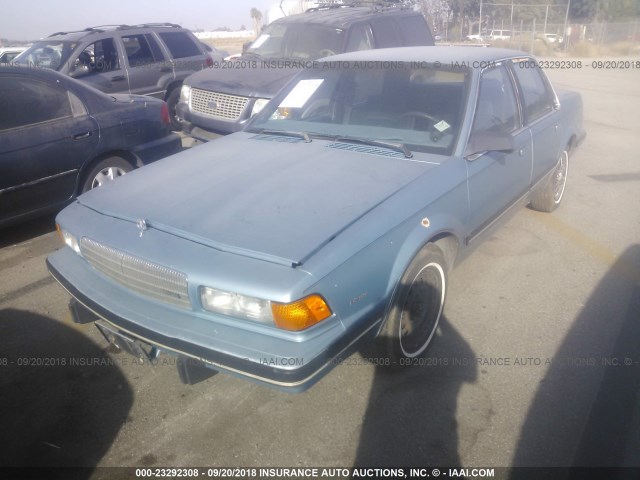 1G4AL51N8KT473290 - 1989 BUICK CENTURY LIMITED BLUE photo 2