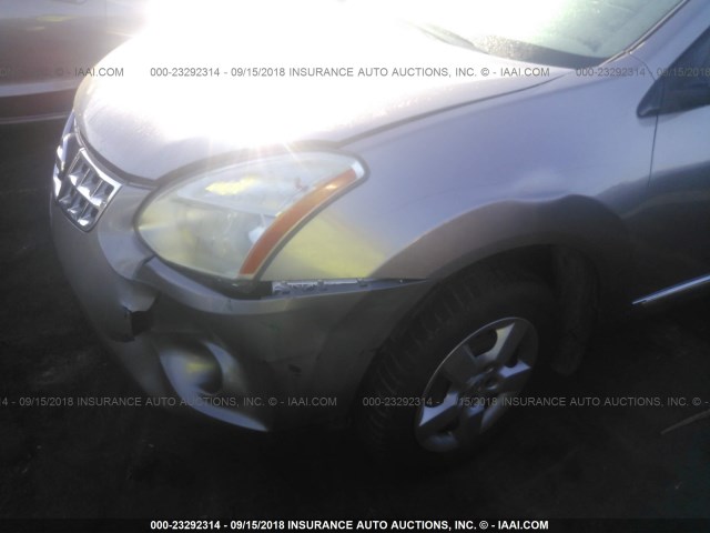 JN8AS5MT4BW166462 - 2011 NISSAN ROGUE S/SV/KROM GRAY photo 6