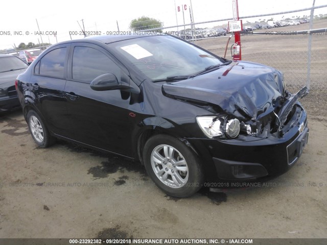 1G1JA5SH8C4144838 - 2012 CHEVROLET SONIC LS 黑色 照片 1