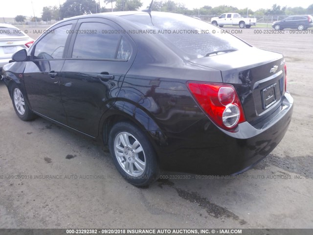 1G1JA5SH8C4144838 - 2012 CHEVROLET SONIC LS 黑色 照片 3