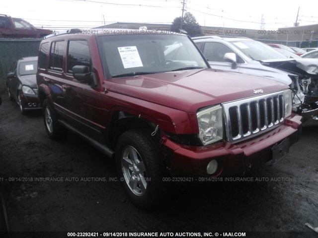 1J8HG58N86C189623 - 2006 JEEP COMMANDER LIMITED RED photo 1