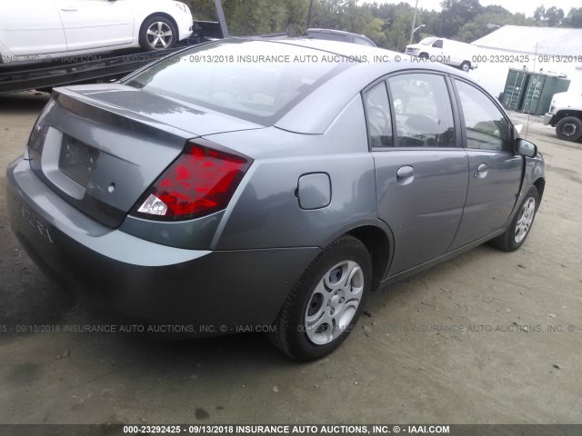 1G8AJ52F05Z149375 - 2005 SATURN ION LEVEL 2 GRAY photo 4