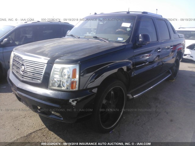 3GYEK62N94G115901 - 2004 CADILLAC ESCALADE EXT BLACK photo 2