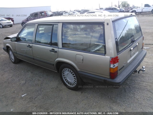 YV1JW8319R1104221 - 1994 VOLVO 940 BROWN photo 3