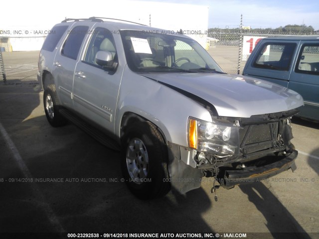 1GNSCBE09CR221365 - 2012 CHEVROLET TAHOE C1500 LT SILVER photo 1