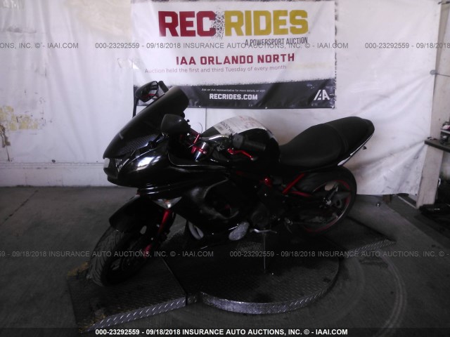 JKAEXEA166A011166 - 2006 KAWASAKI EX650 A6F BLACK photo 2