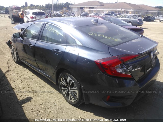 19XFC1F70HE001549 - 2017 HONDA CIVIC EXL BLUE photo 3