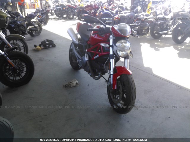 ZDM1RADN09B014394 - 2009 DUCATI MONSTER 696 RED photo 1