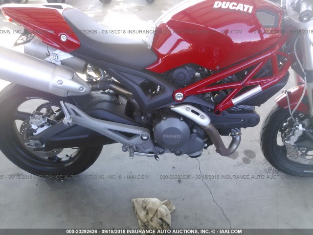 ZDM1RADN09B014394 - 2009 DUCATI MONSTER 696 RED photo 8