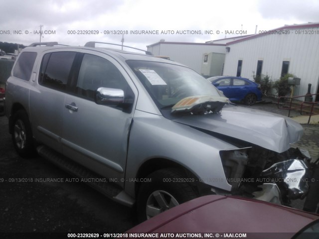 5N1AA08B74N718365 - 2004 NISSAN ARMADA SE/LE SILVER photo 1