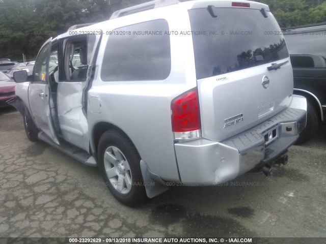 5N1AA08B74N718365 - 2004 NISSAN ARMADA SE/LE SILVER photo 3