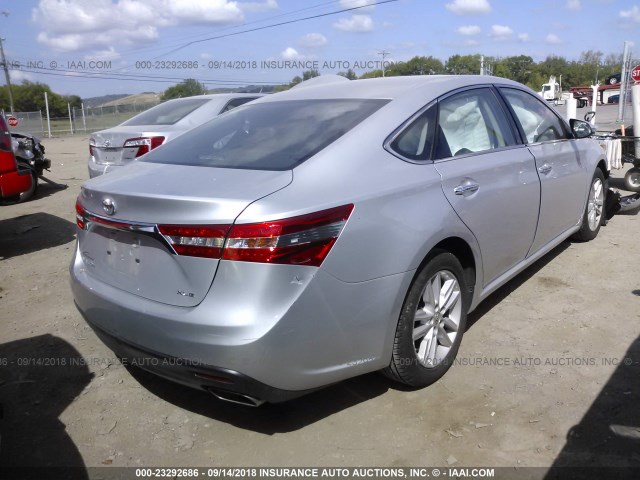 4T1BK1EB7EU097888 - 2014 TOYOTA AVALON PREMIUM/TOURING/LIMITED SILVER photo 4