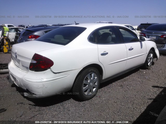 2G4WC582461305613 - 2006 BUICK LACROSSE CX WHITE photo 4