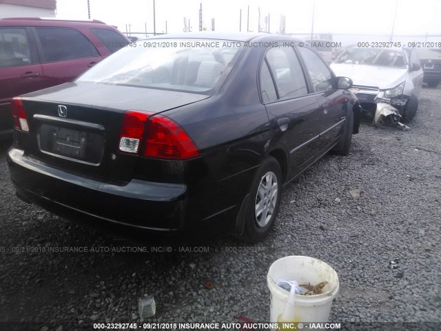 1HGES16305L014849 - 2005 HONDA CIVIC DX VP 黑色 照片 4