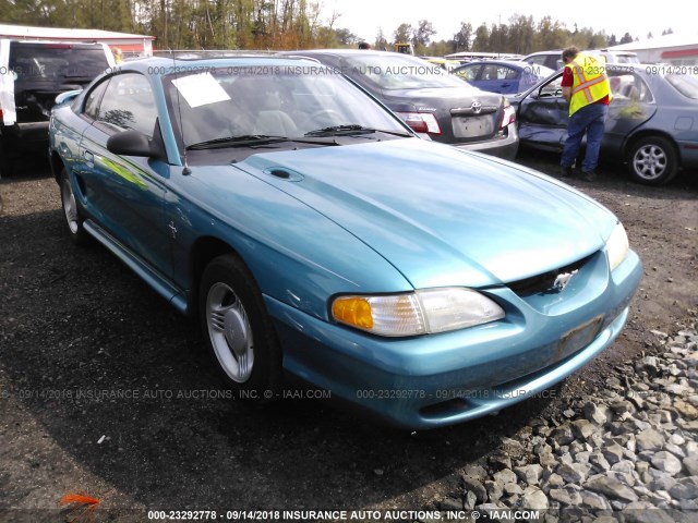 1FALP4048SF237988 - 1995 FORD MUSTANG TURQUOISE photo 1