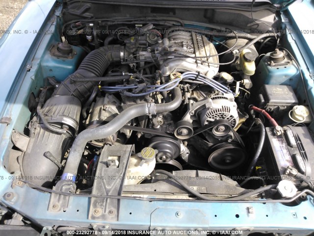 1FALP4048SF237988 - 1995 FORD MUSTANG TURQUOISE photo 10