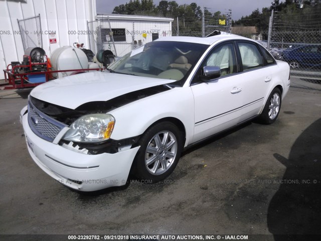 1FAHP25176G112439 - 2006 FORD FIVE HUNDRED LIMITED WHITE photo 2