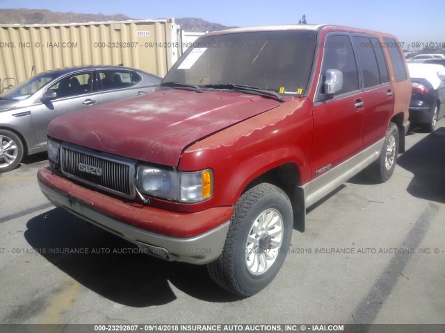 JACDH58W5R7918801 - 1994 ISUZU TROOPER LS RED photo 2