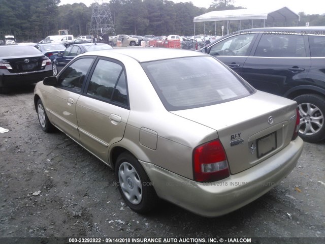 JM1BJ222510428650 - 2001 MAZDA PROTEGE DX/LX BROWN photo 3