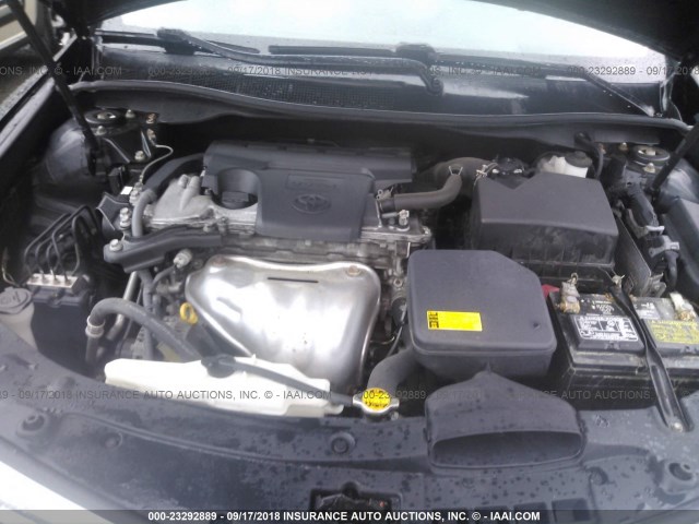 4T1BF1FKXCU024451 - 2012 TOYOTA CAMRY SE/LE/XLE 黑色 照片 10
