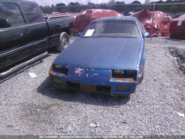 1G1FP23T5NL121452 - 1992 CHEVROLET CAMARO RS BLUE photo 6