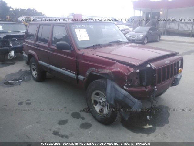 1J4FF68S0XL574036 - 1999 JEEP CHEROKEE SPORT/CLASSIC Burgund zdjęcie 1