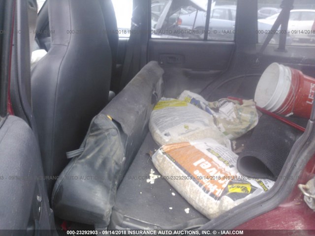 1J4FF68S0XL574036 - 1999 JEEP CHEROKEE SPORT/CLASSIC Burgund zdjęcie 8