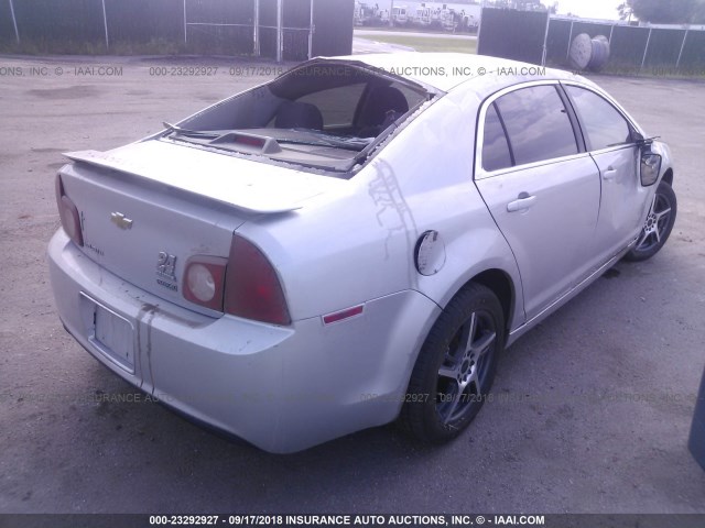 1G1ZC5E06AF185537 - 2010 CHEVROLET MALIBU 1LT ვერცხლისფერი ფოტო 4