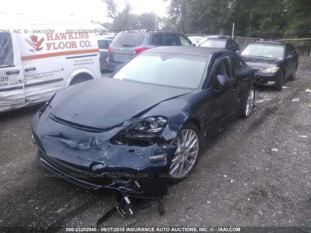 WP0AB2A71JL134277 - 2018 PORSCHE PANAMERA 4S Dark Blue photo 2