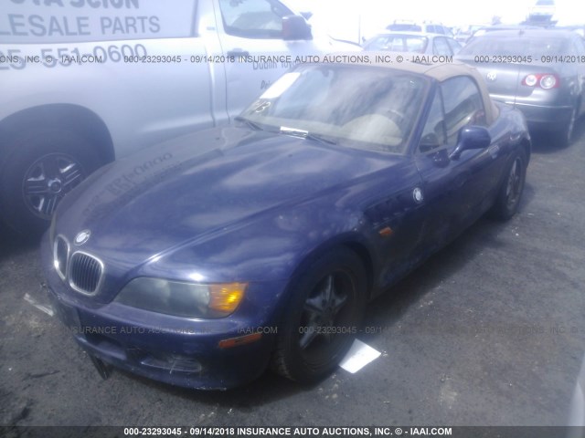 4USCH7326WLE06672 - 1998 BMW Z3 1.9 BLUE photo 2