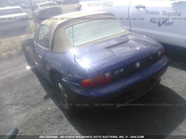 4USCH7326WLE06672 - 1998 BMW Z3 1.9 BLUE photo 3