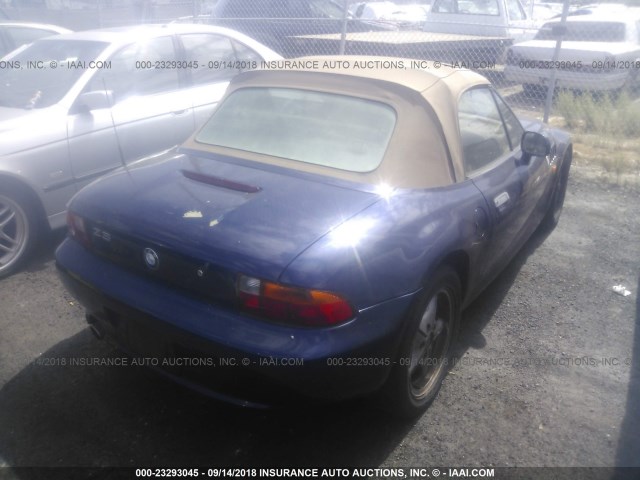 4USCH7326WLE06672 - 1998 BMW Z3 1.9 BLUE photo 4